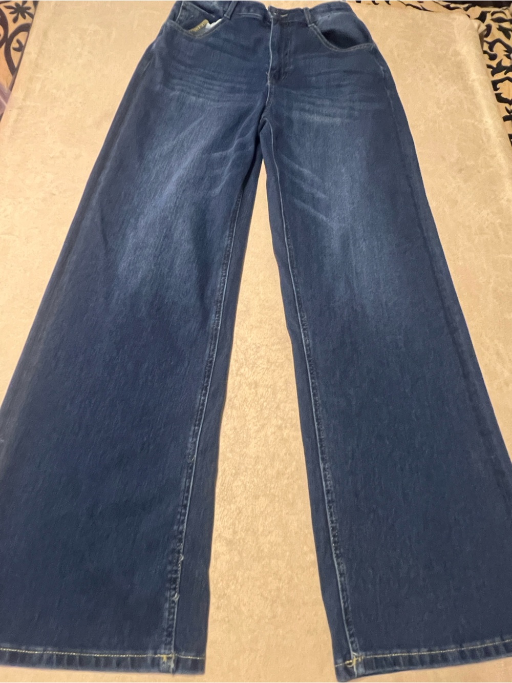 Halara Wide Leg High Waist Zip Women's Jeans w/Stretch. Size M. #9953